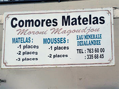 COMORES MATELAS
